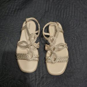 Life Stride Women's Reagan Gold Sandals Size 8W